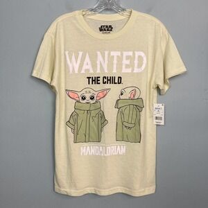 𝅺baby Yoda The Child Grogu The Mandalorian Wanted Graphic Tee Juniors' M (7-9)